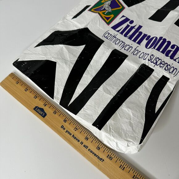 Zithromax Reusable Bag Pharma Rep Promotional Collectible Zebra - Picture 16 of 16